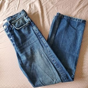 Mango High rise wide leg Denim